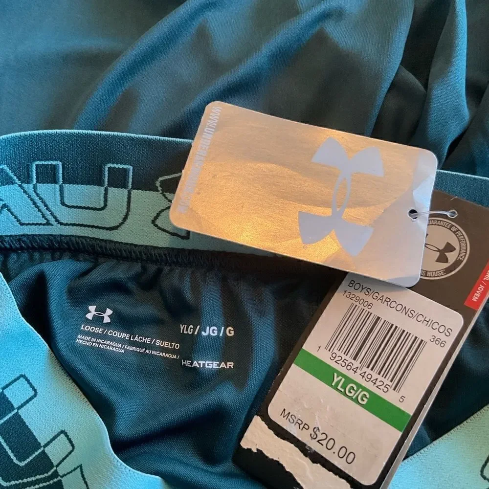 Under Armour Boys Shorts Green